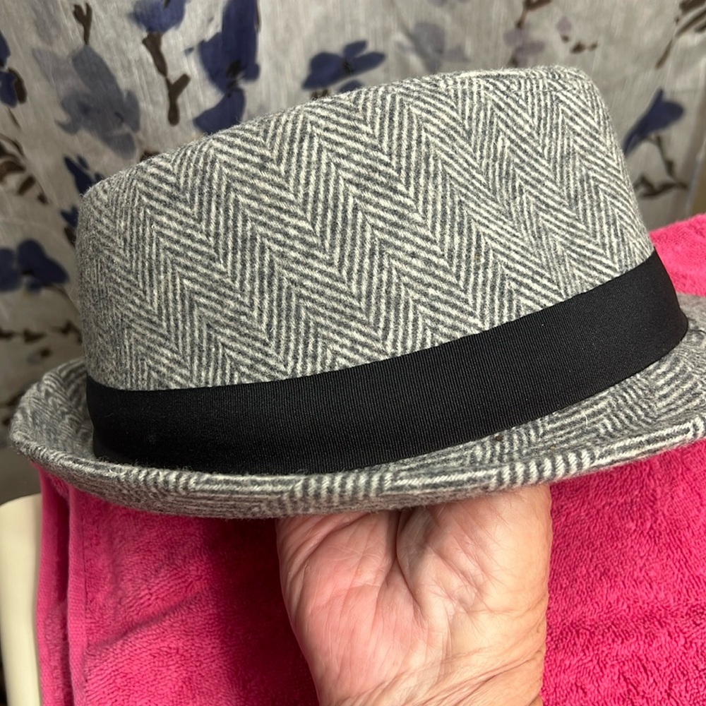 Stetson chevon print fedora